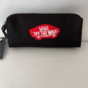 Vans Black Case with Red Logo